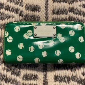 Kate spade zip around wallet tennis ball
